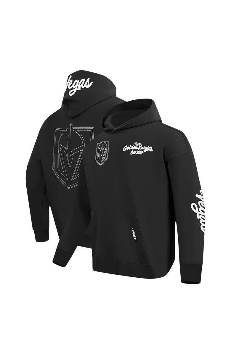 PRO STANDARD Men's Pro Standard  Black Vegas Golden Knights Paint the City Pullover Hoodie, Main, color, Black