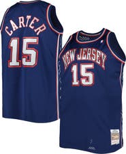Mitchell & Ness Men's Mitchell & Ness Vince Carter Navy New Jersey Nets Big & Tall Hardwood Classics 2006/07 Swingman Jersey