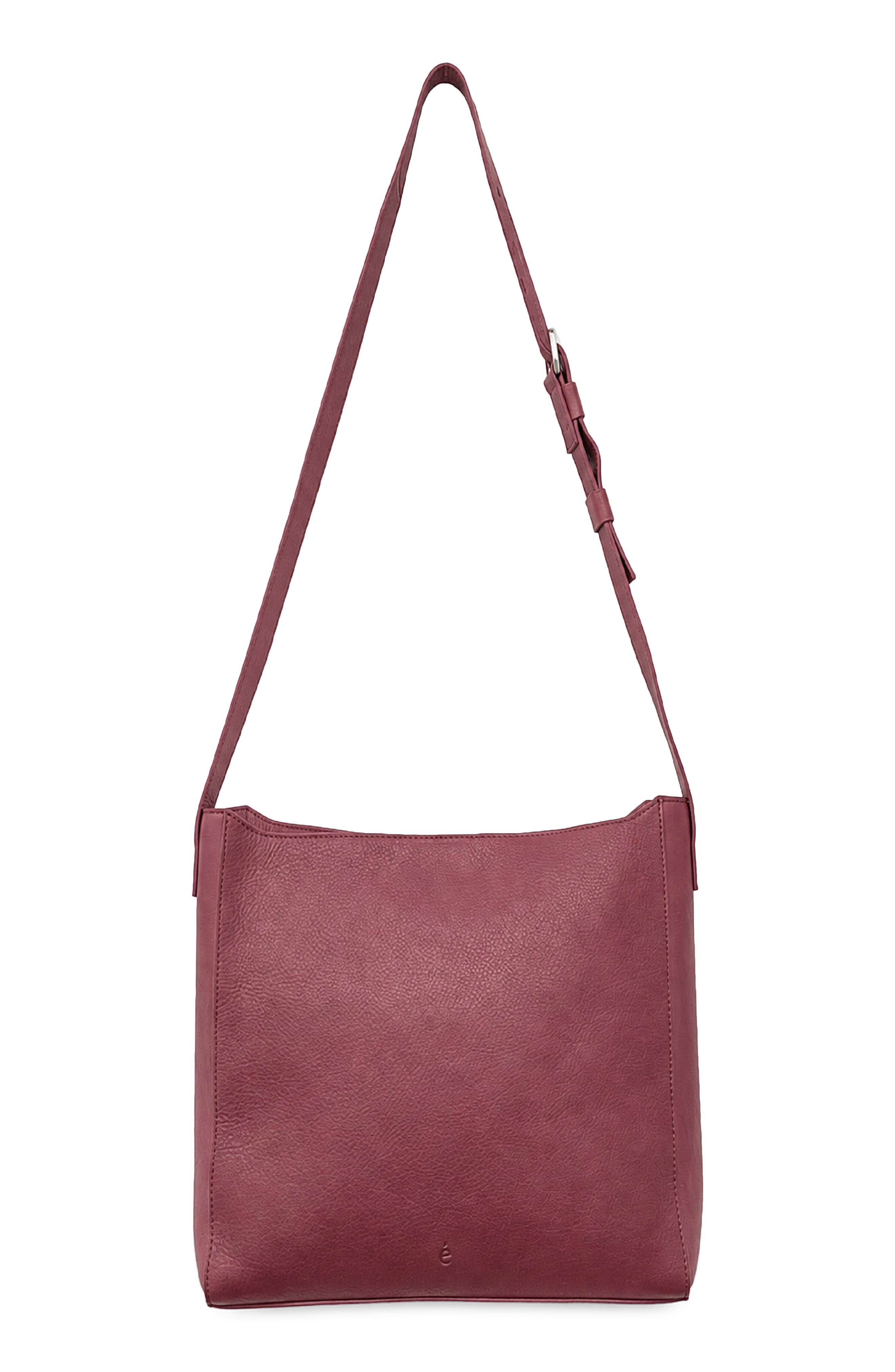 Brigitte Leather Crossbody Bag, Alternate, color, WINE