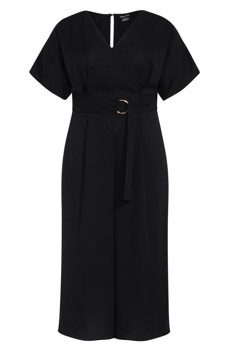 City Chic D-Ring Jumpsuit, Alternate, color,