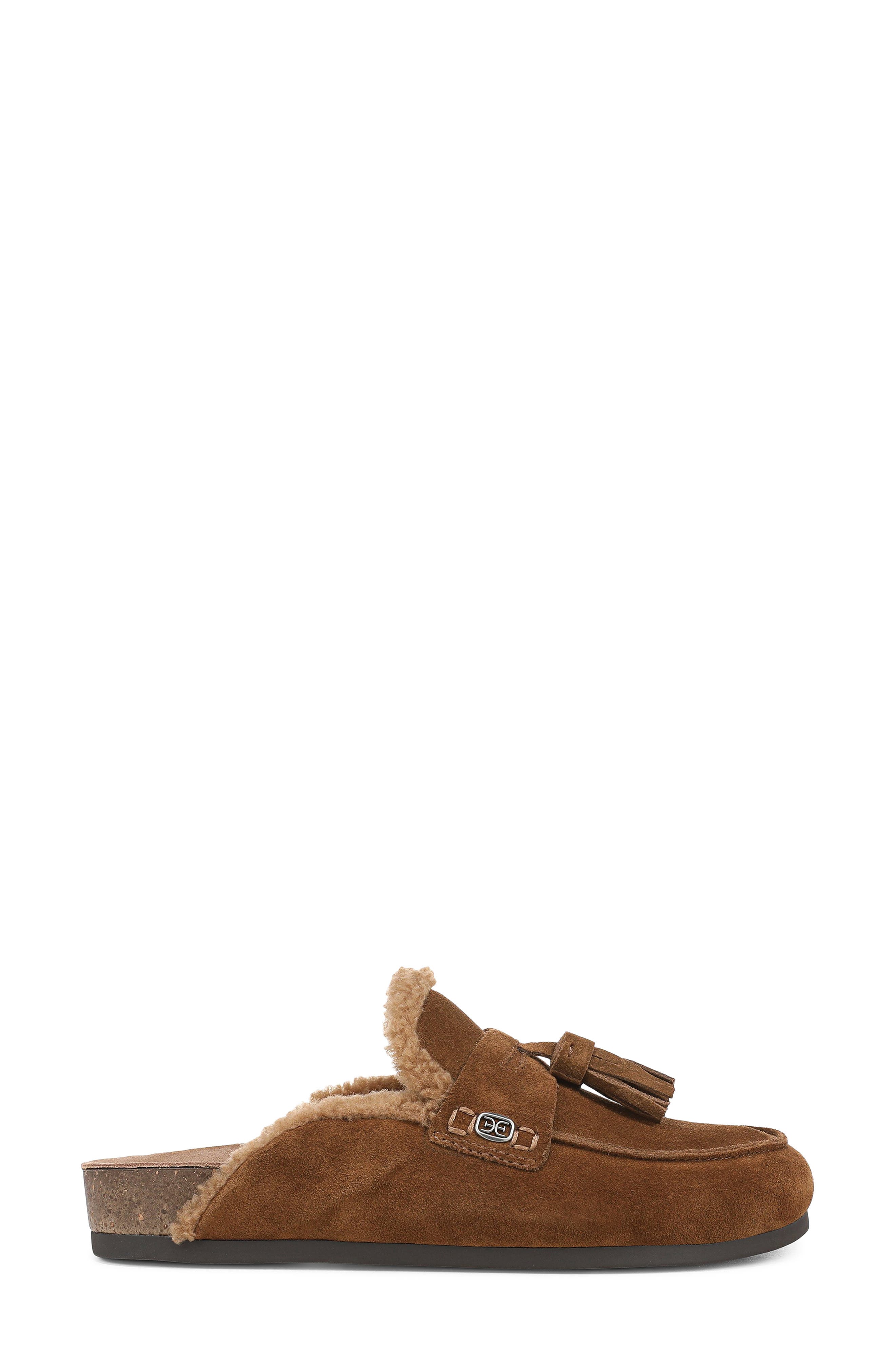 Astrid Genuine Shearling Lined Mule, Alternate, color, WARM NUTMEG