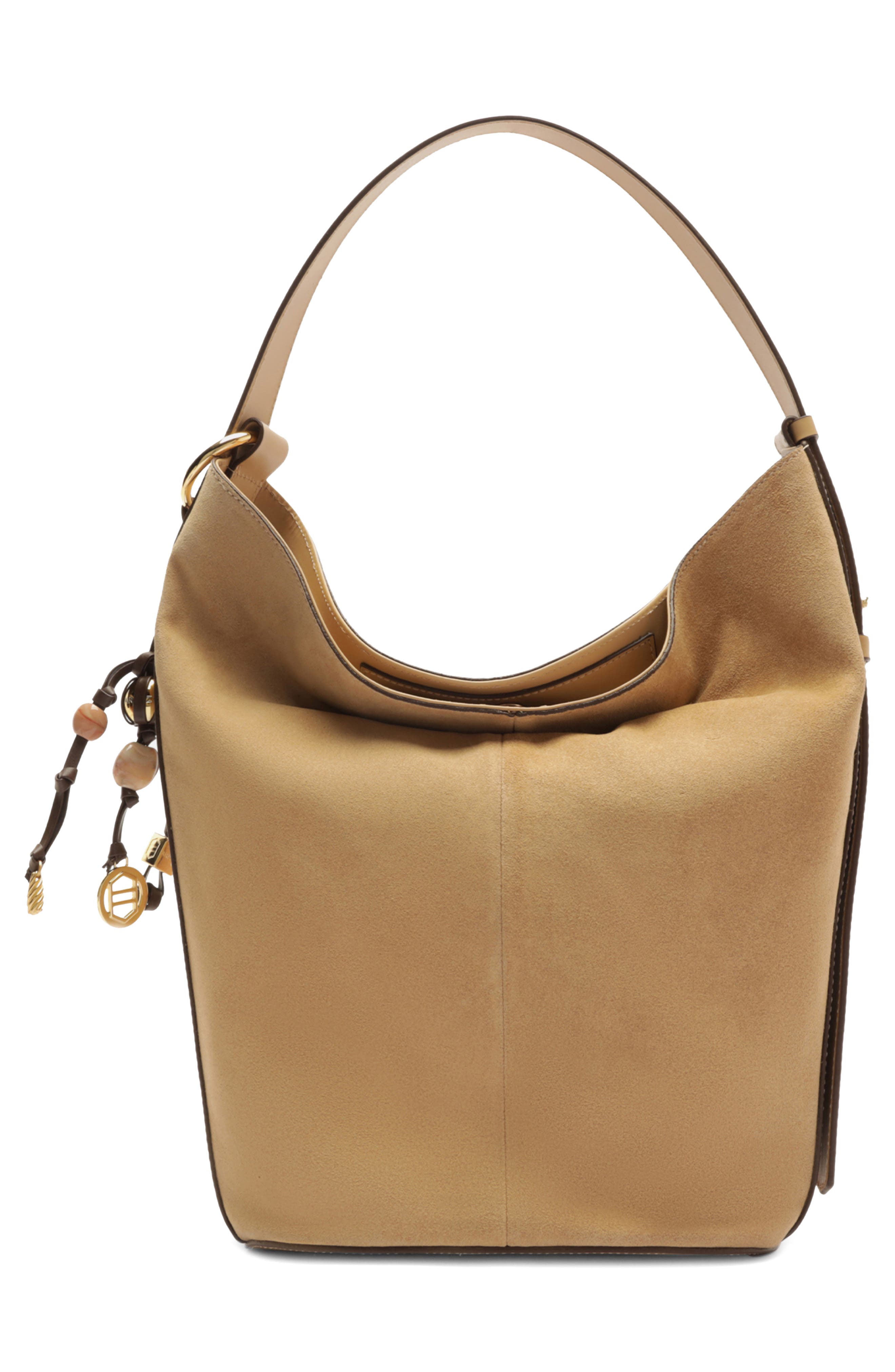 Arezzo Large Simone Suede Hobo Bag, Alternate, color, 