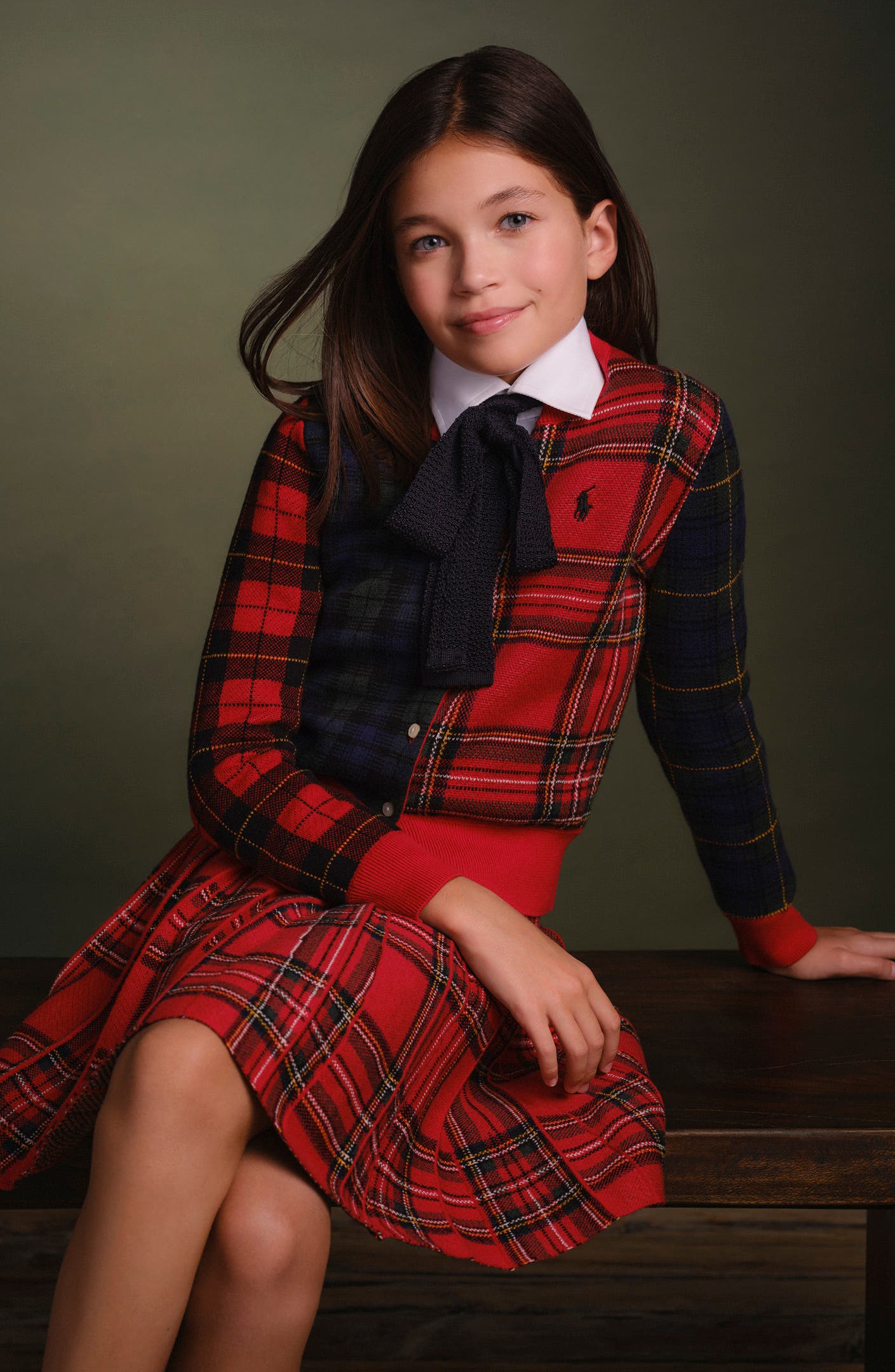 Polo Ralph Lauren Kids' Plaid Cardigan & Tank Top Set | Nordstrom