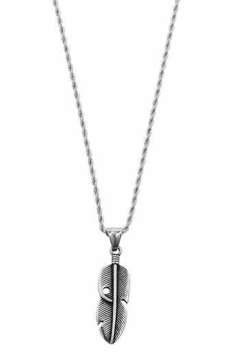 Easton Feather Pendant Necklace