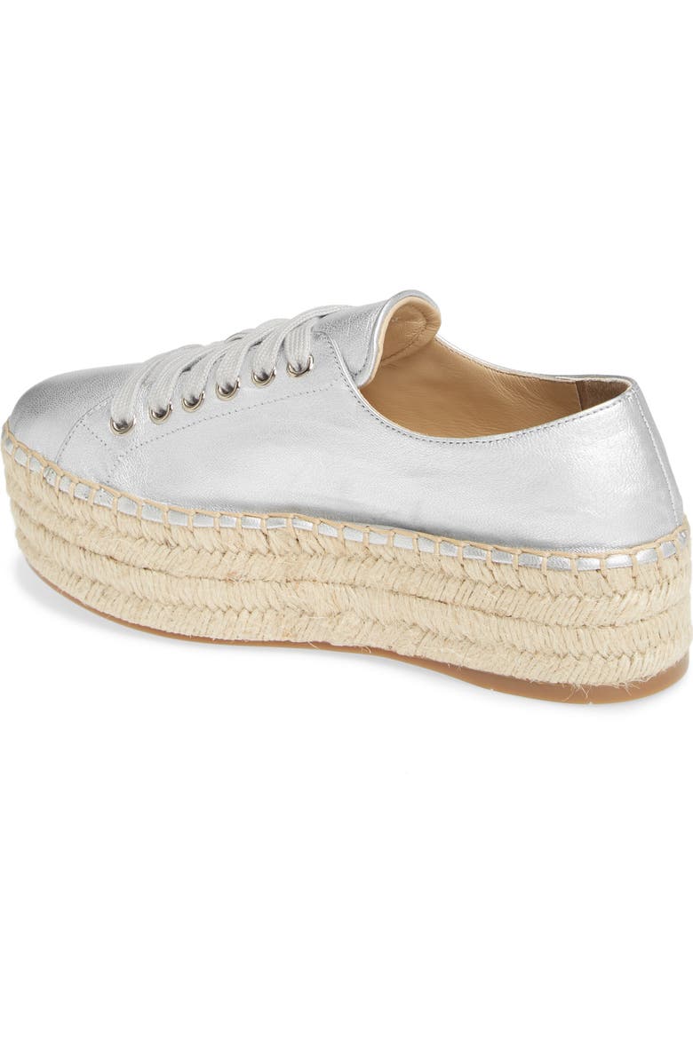 Prada Espadrille Platform Sneaker, Alternate, color,