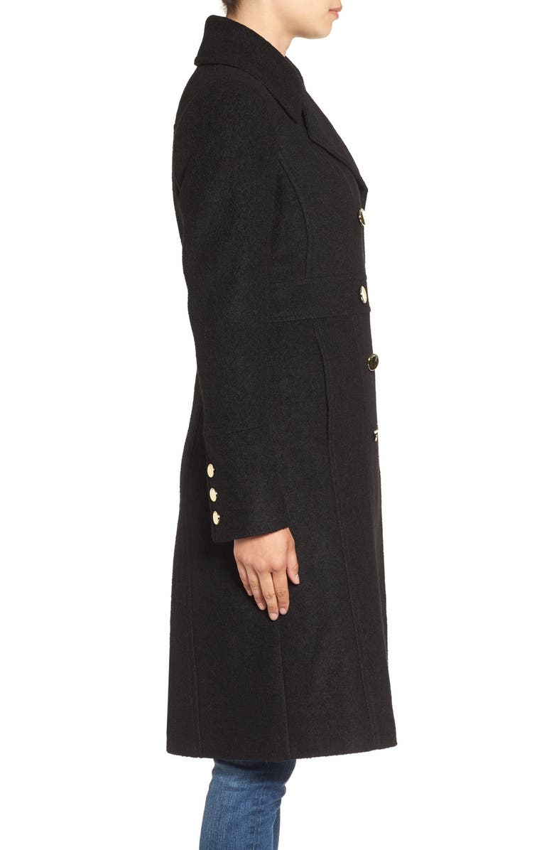 GUESS Fit & Flare Military Coat, Alternate, color, 