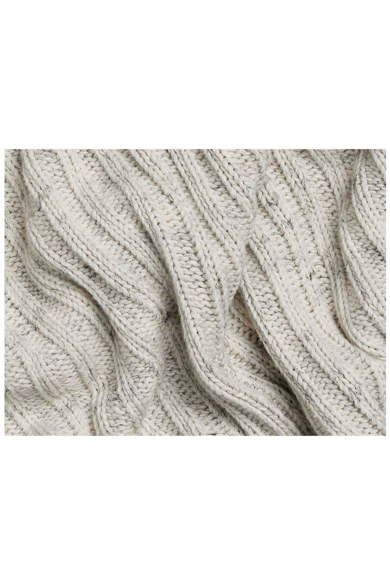 Oversize Knit Throw Blanket, Alternate, color, MARLED