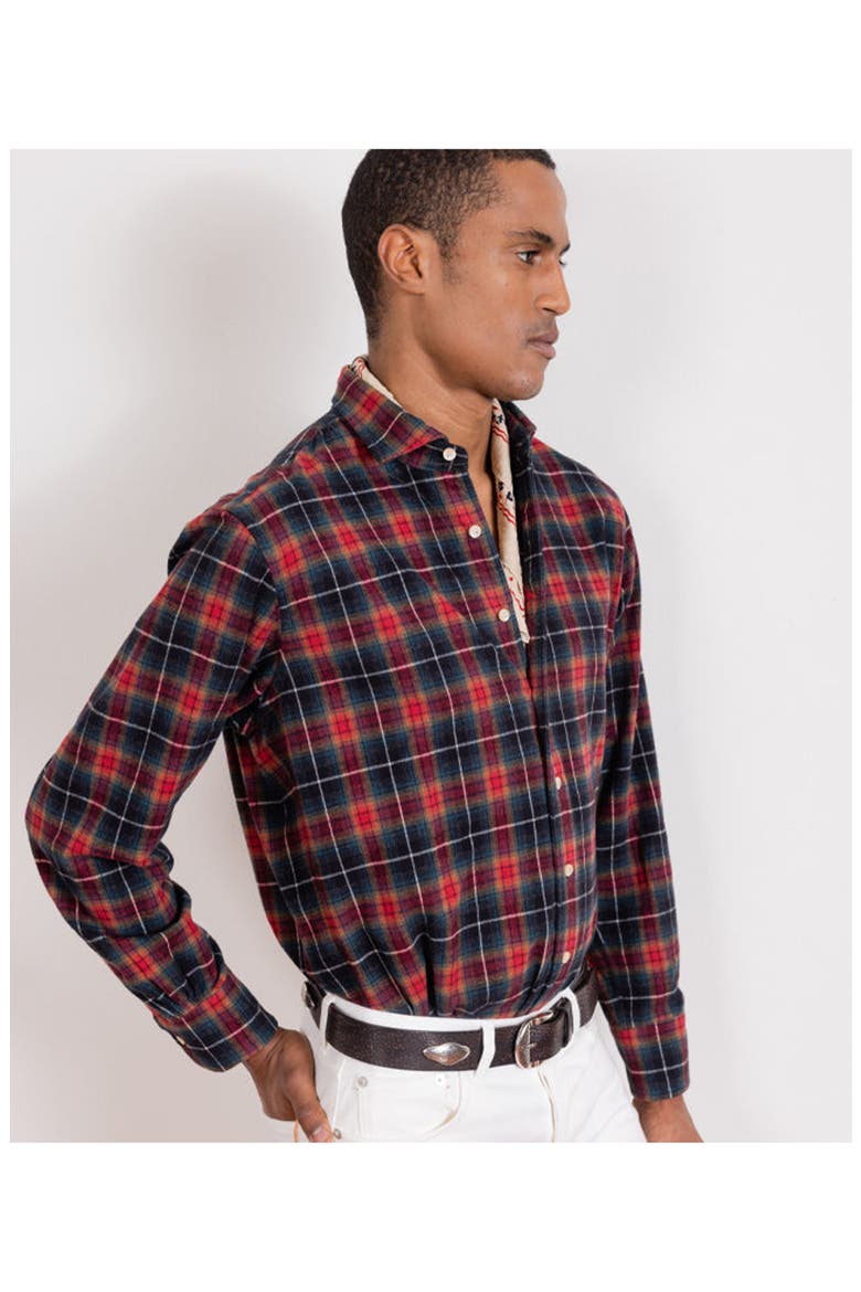 Check Flannel Shirt, Alternate, color, Red