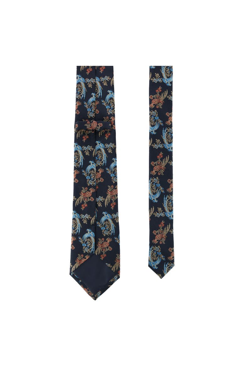 Trafalgar Birds of Prosperity Necktie, Alternate, color, Black