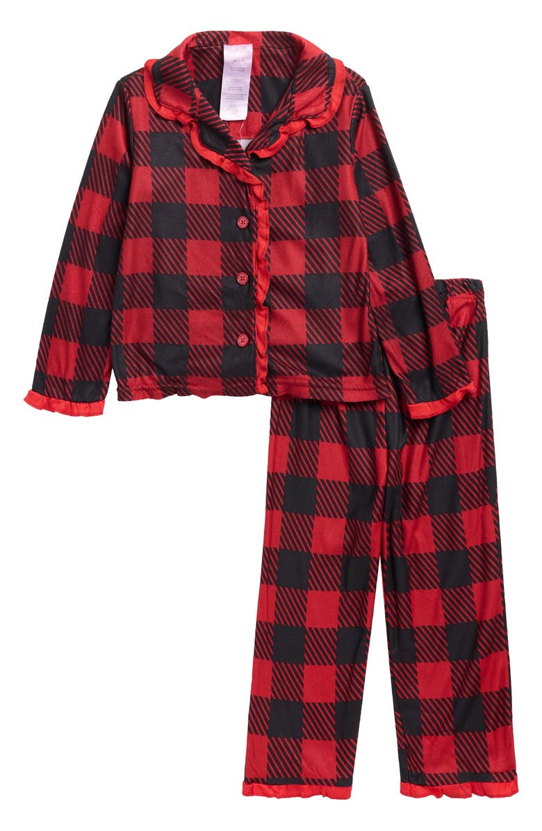 BABY STARTERS Kids' Matching Family Buffalo Plaid Long Sleeve Pajamas, Main, color, Red