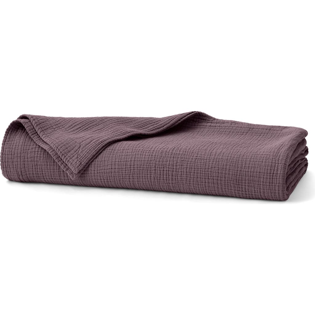 Boll & Branch Dream Bed Blanket In Purple