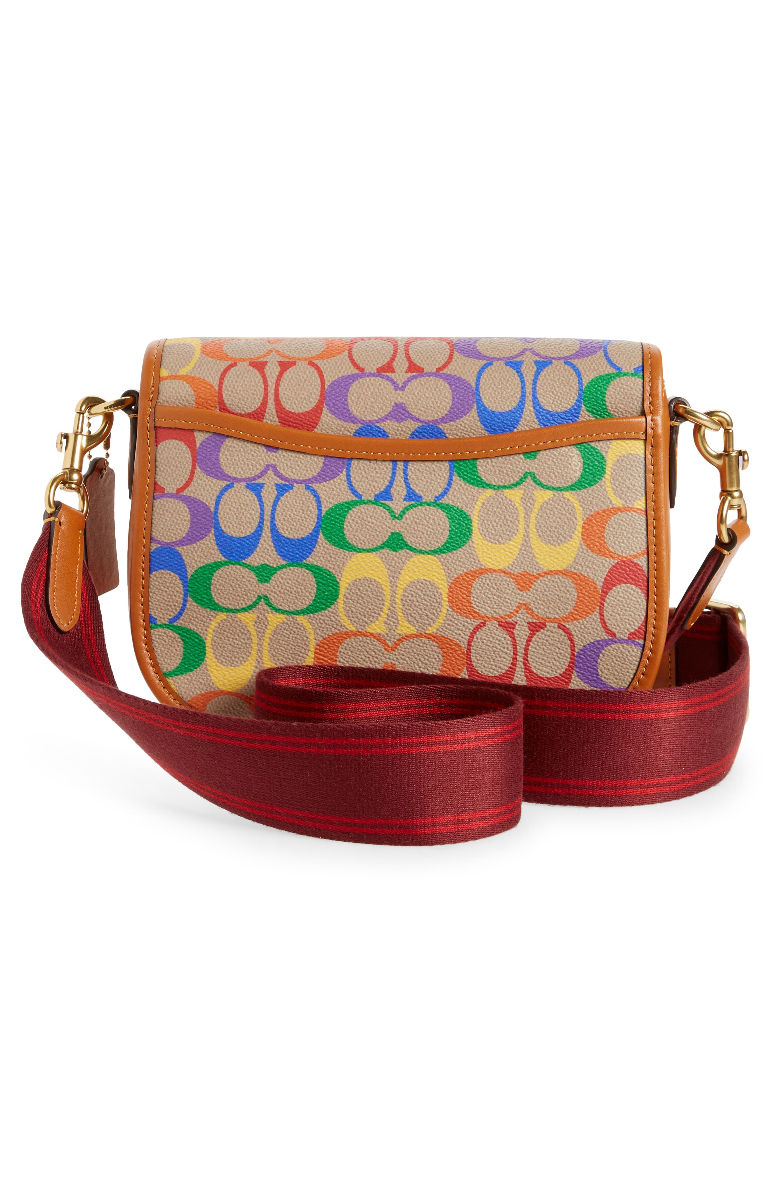 COACH Pride Coated Canvas Signature Crossbody Bag, Alternate, color, 