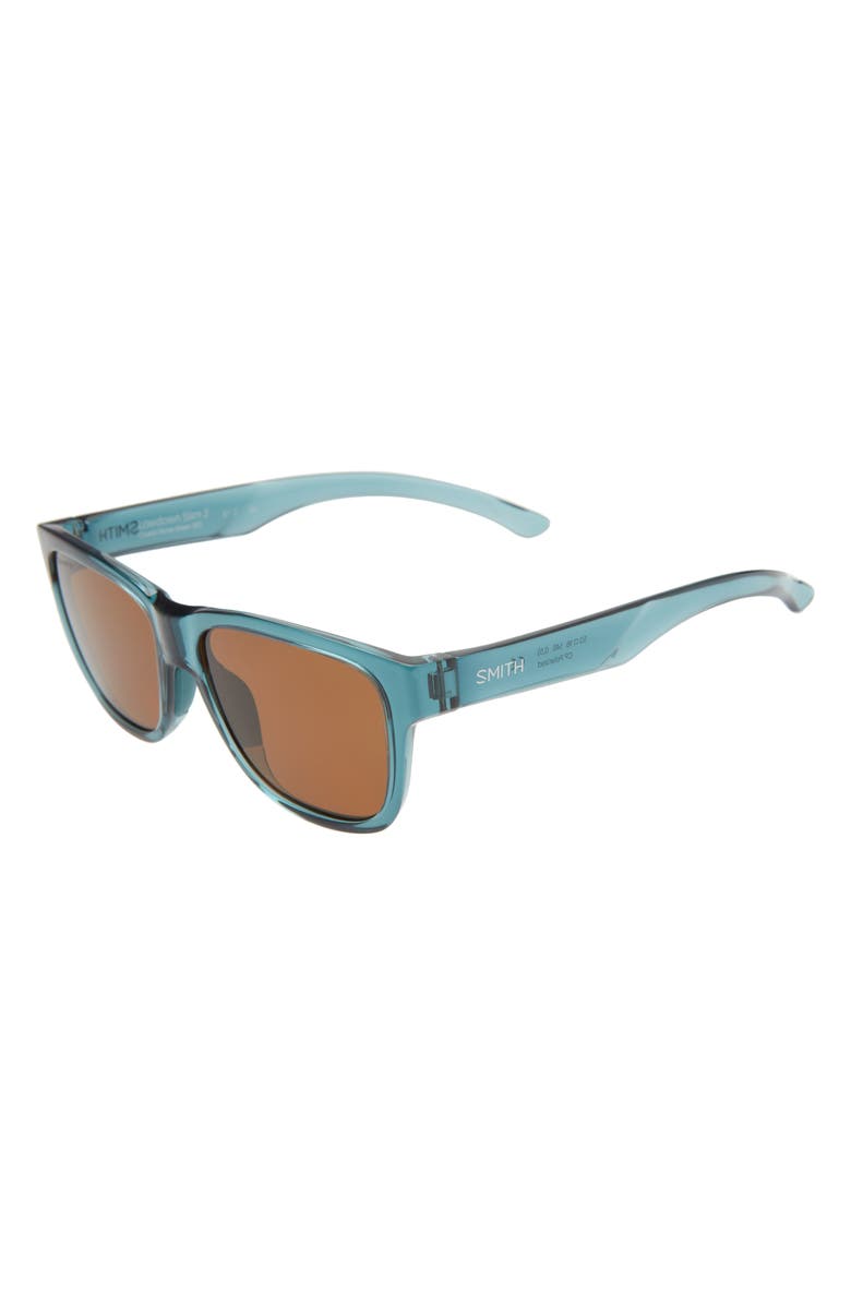 Smith Lowdown 2 Slim 51mm Polarized Sunglasses, Alternate, color, Crystal Stone Green/ Brown
