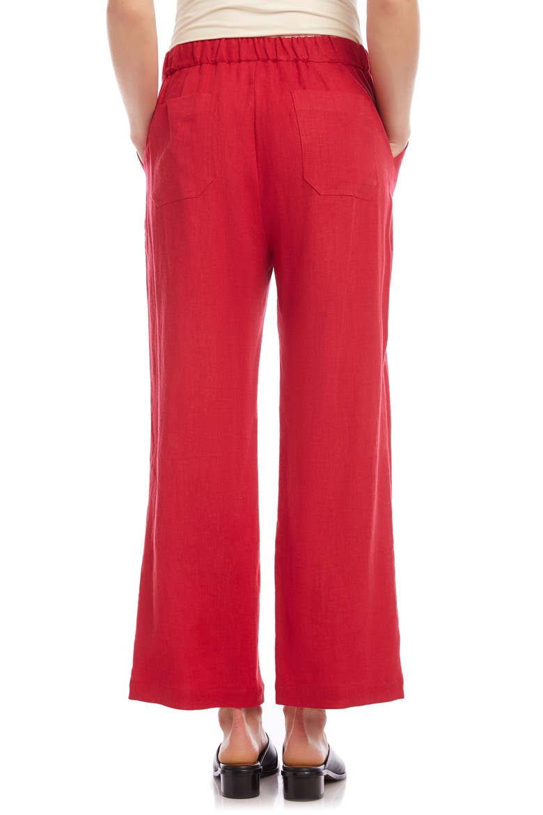 Crop Wide Leg Pants, Alternate, color, RED