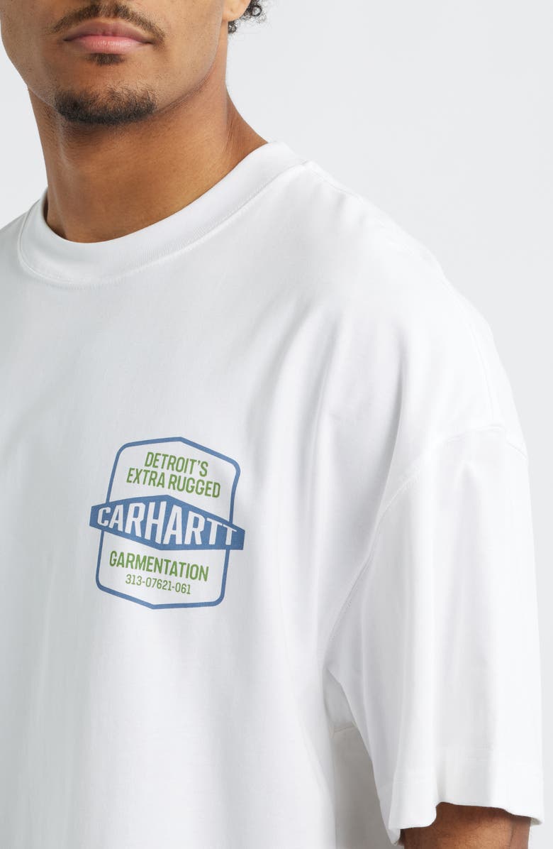Carhartt Work In Progress Networks Oversize Organic Cotton Graphic T-Shirt, Alternate, color, White