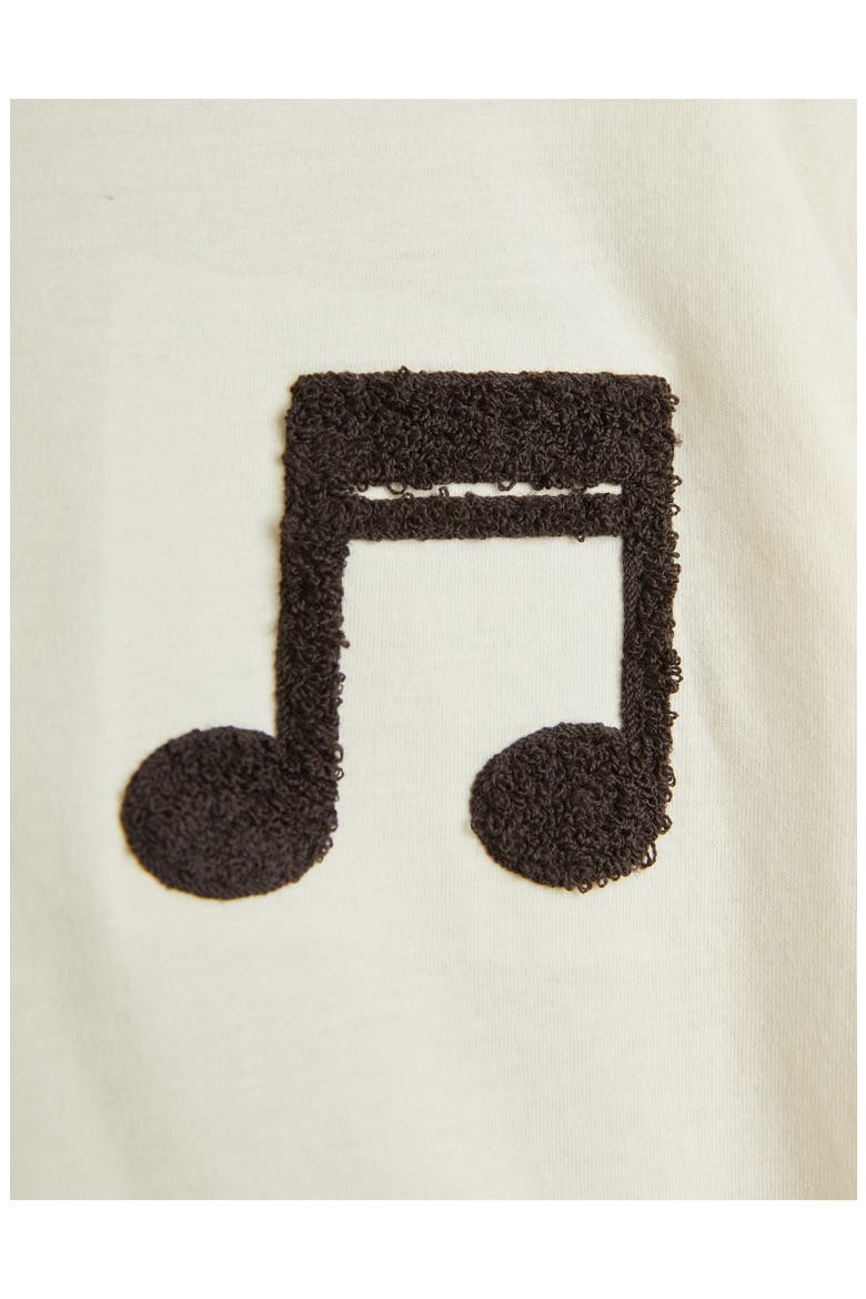 Kids' Note Bouclé Organic Cotton T-Shirt, Alternate, color, OFF WHITE