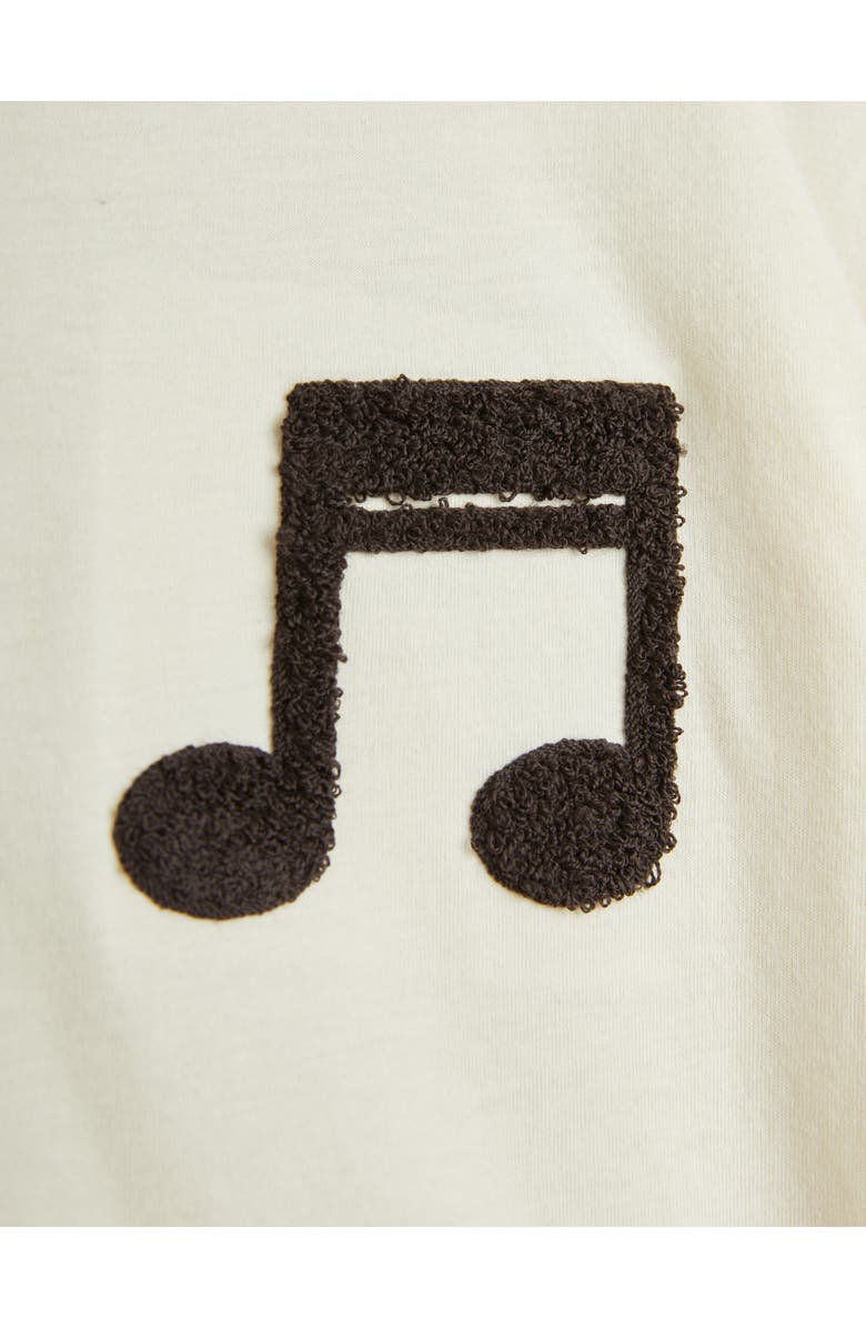 Mini Rodini Kids' Note Bouclé Organic Cotton T-Shirt, Alternate, color,