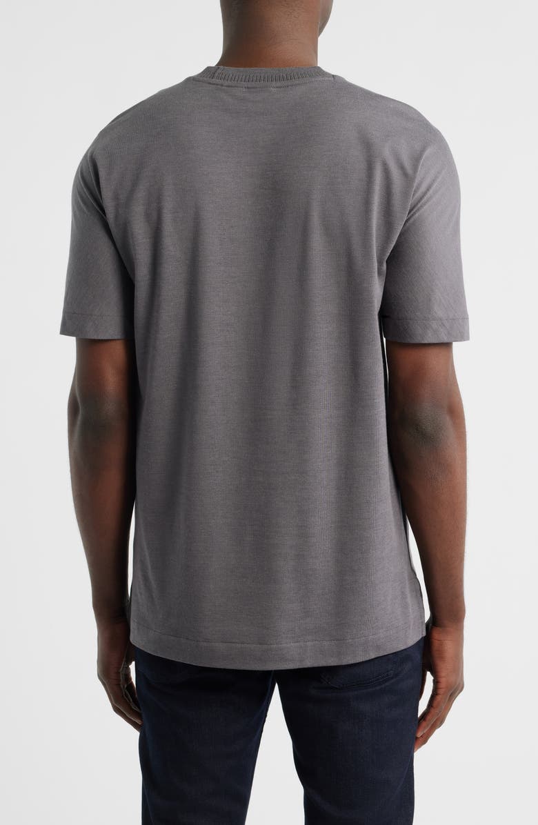 BOSS Taut Crewneck Top, Alternate, color, Medium Grey