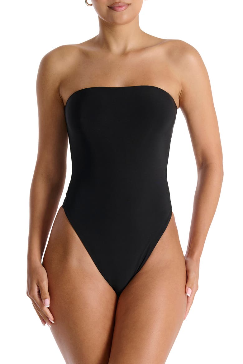 Lookin' Tight Tube Bodysuit, Alternate, color, BLACK