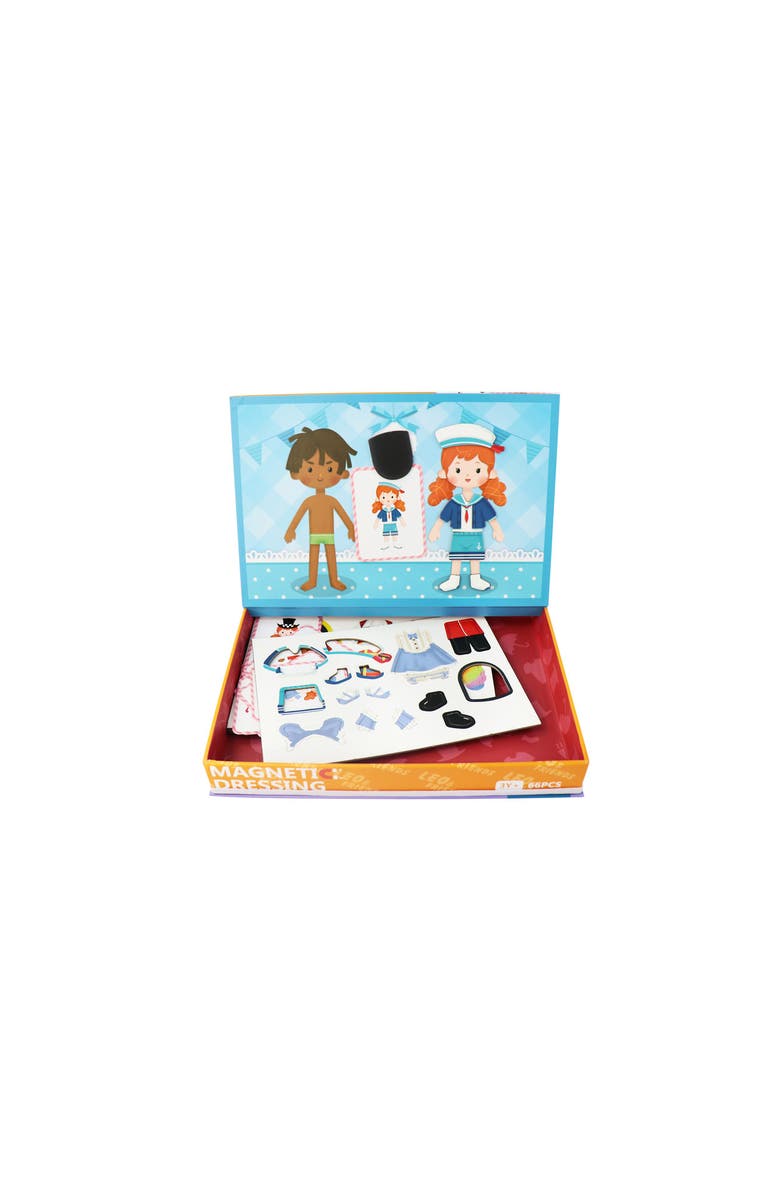 Leo & Friends Magnetic Dressing Kit, 66-Pieces, Made for Kids 3-Years-Old+| Two Playsets in One, Main, color, Blue