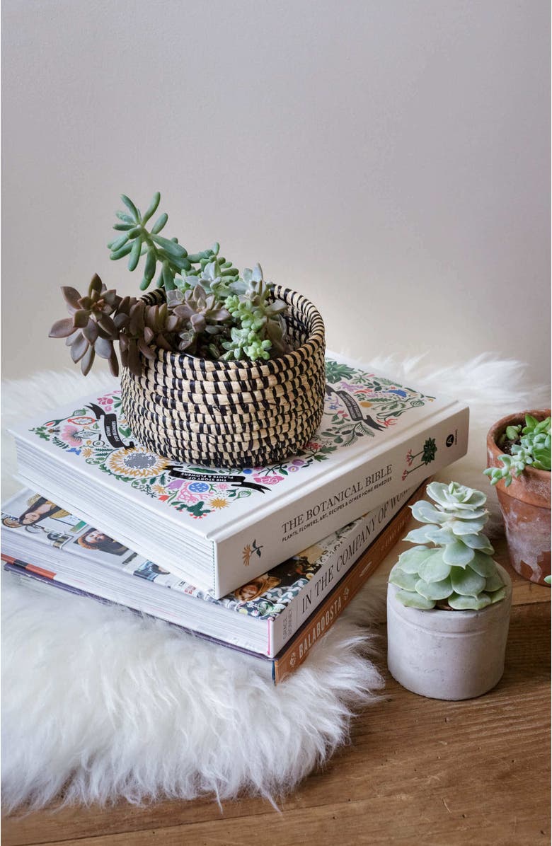 indego africa Small Raffia Dish, Alternate, color, Natural