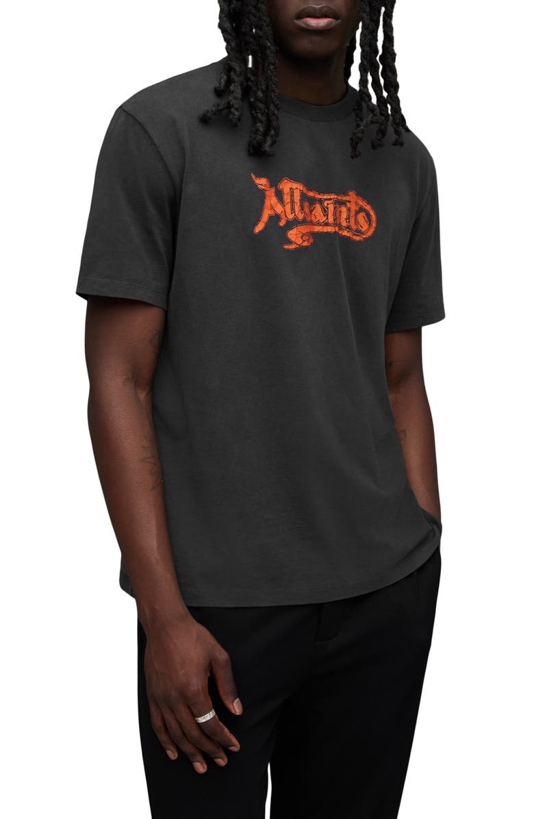 AllSaints Ceecee Logo Graphic T-Shirt, Main, color, 