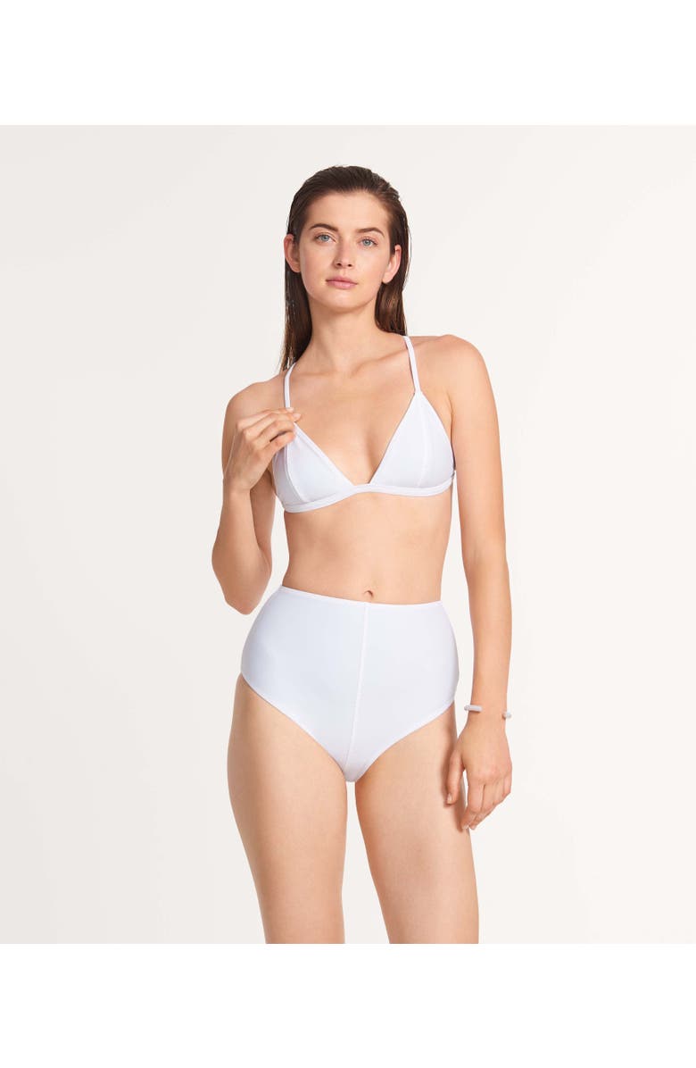 Ansea The Reversible Triangle Top, Alternate, color, Black/White