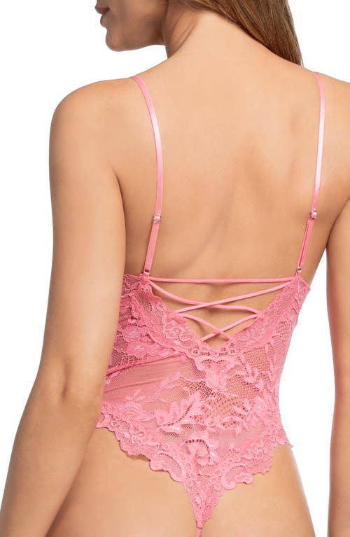 In Bloom By Jonquil Leilani Lace Teddy In Pink