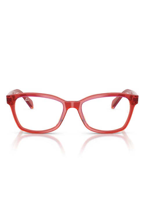 Ray Ban Ray-ban 48mm Optical Glasses In Red