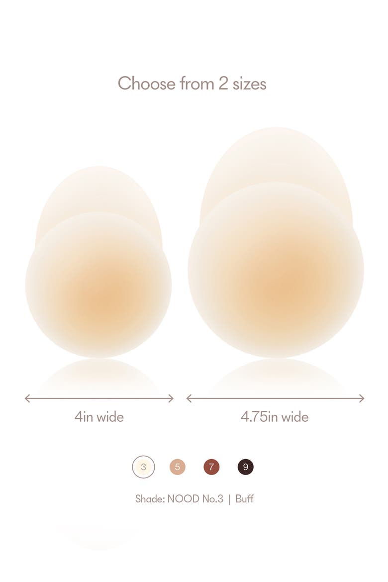 No-Show Extra Lift Reusable Nipple Covers, Alternate, color, NO.3 BUFF