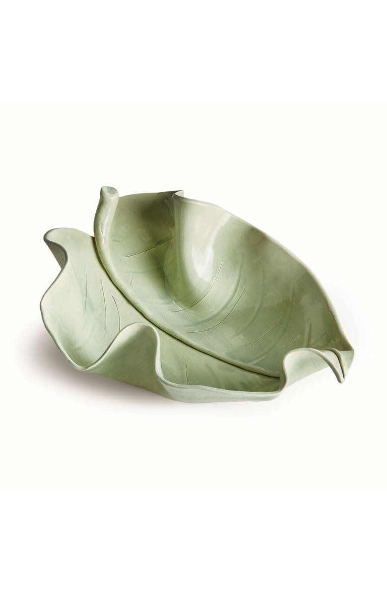 Napa Home & Garden Moricento Leaf Sculpture, Main, color, Green