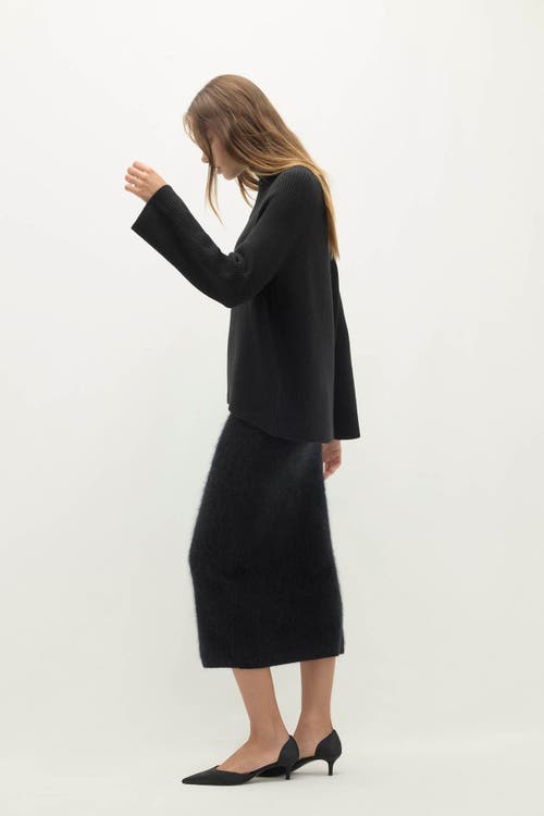 Naked Cashmere Kora Cashmere Mock Neck In Black