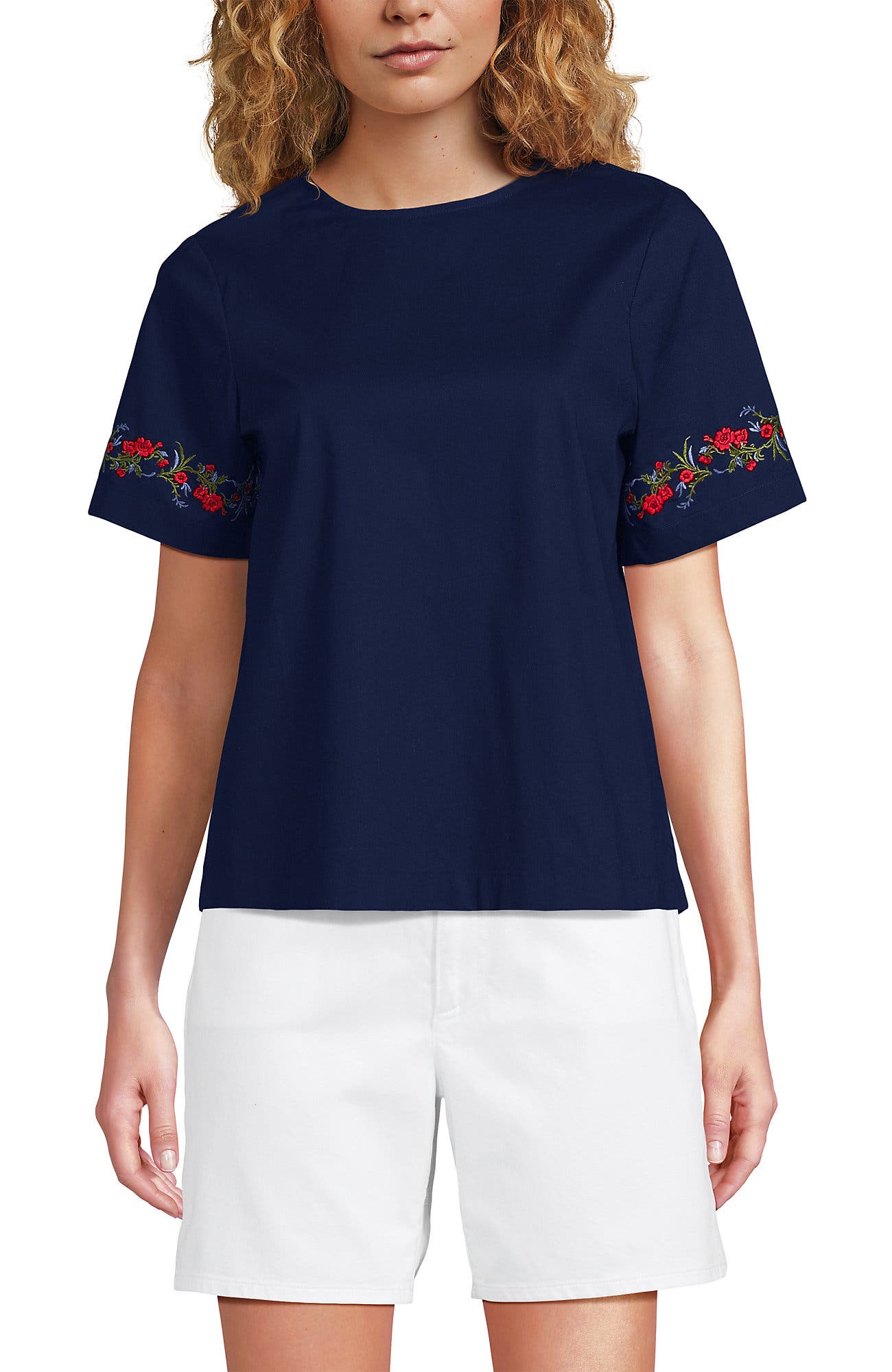 Cherry Border/Deep Sea Navy