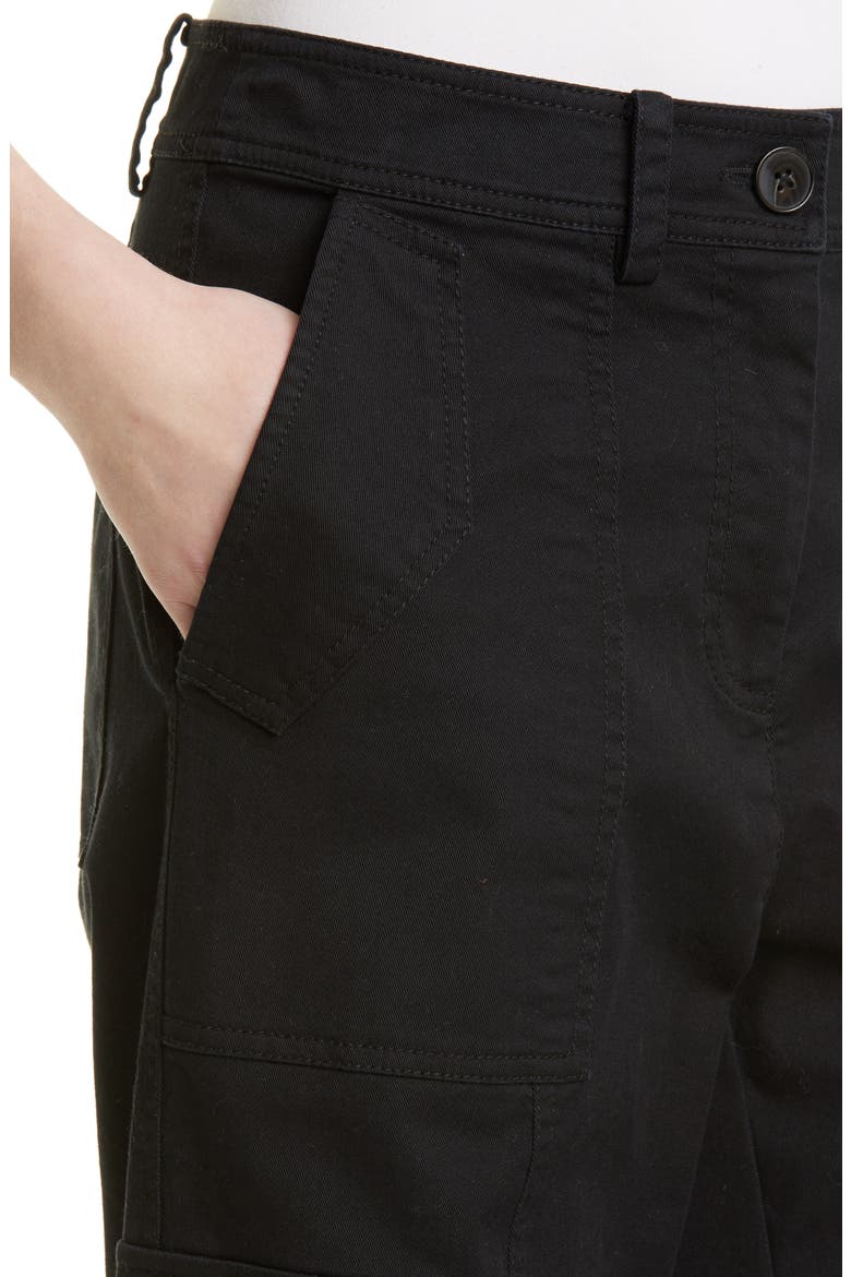 Elian Cotton Blend Utility Pants, Alternate, color, BLACK