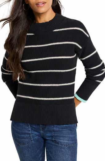 NIC+ZOE Striped Waffle Stitch Sweater