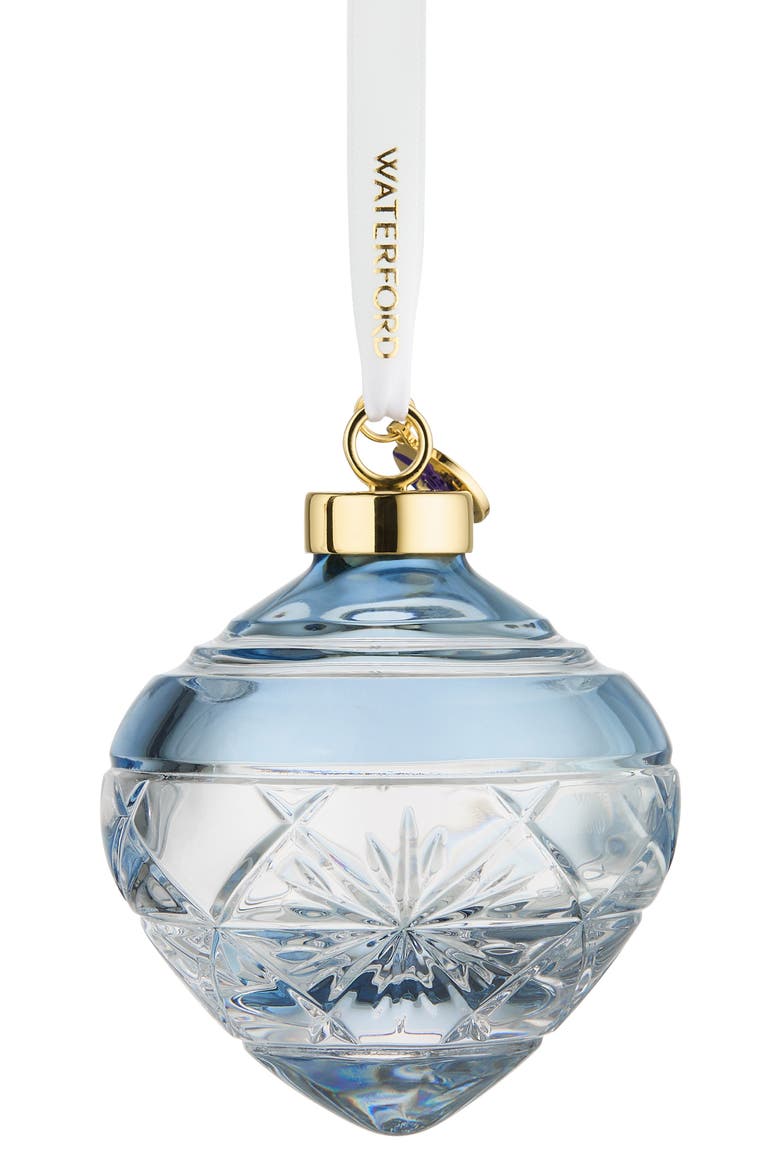Winter Wonders Snowflake Bauble Crystal Ornament, Alternate, color, BLUE