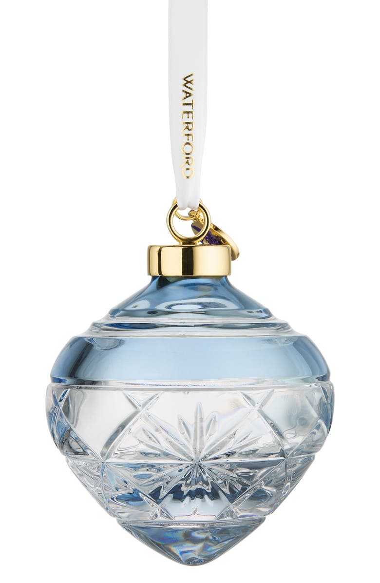 Waterford Winter Wonders Snowflake Bauble Crystal Ornament, Alternate, color, Blue