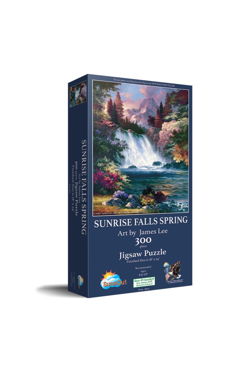 Sunsout Sunrise Falls Spring 300 piece Jigsaw Puzzle for Adults, Main, color,