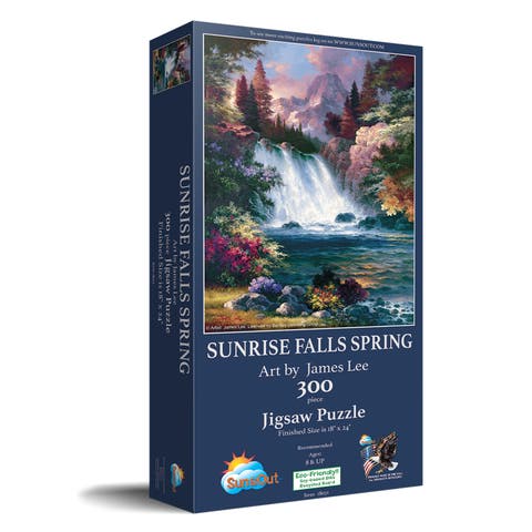 Sunrise Falls Spring 300 piece Jigsaw Puzzle for Adults