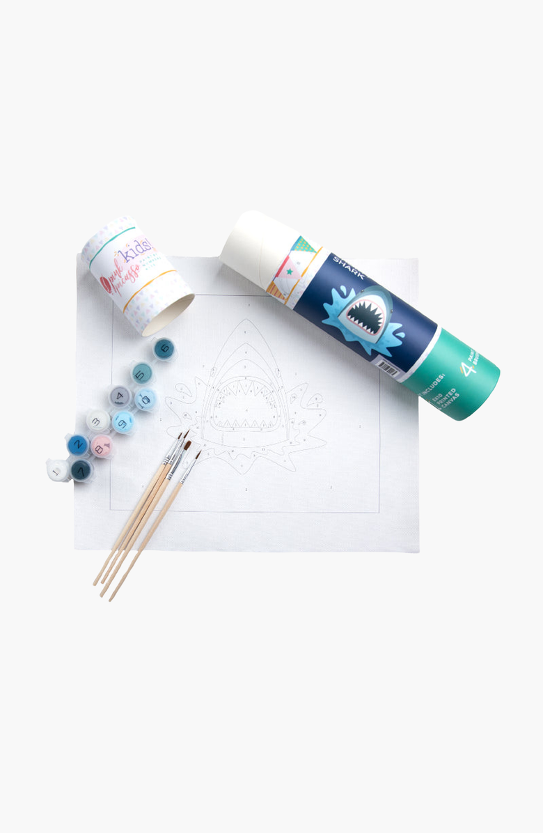 Pink Picasso Kits Shorty Shark Paint-by-Numbers Kit, Alternate, color, Blue / Light Blue
