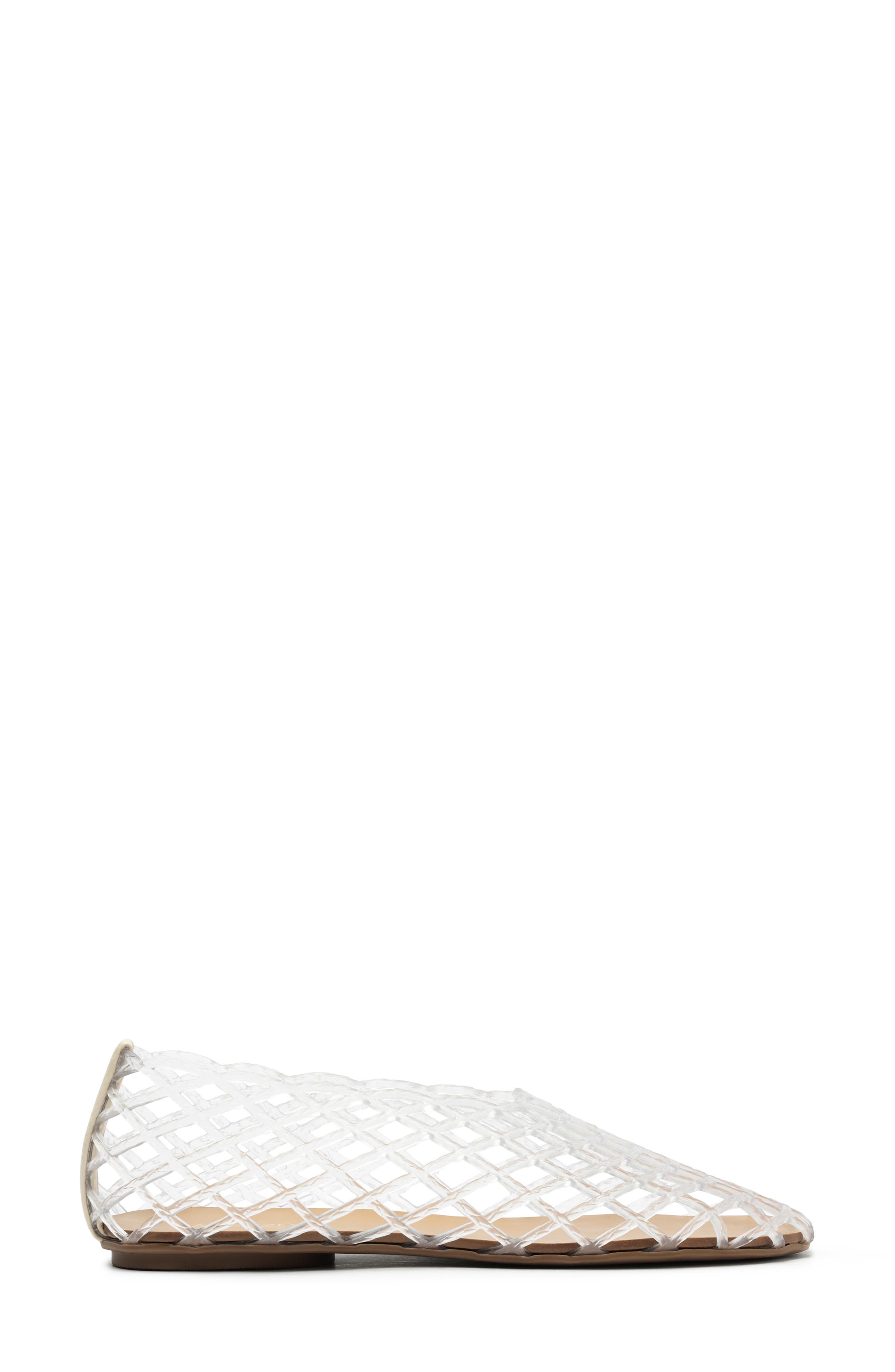 Arezzo Jada Jelly Ballet Flat, Alternate, color, Translucido