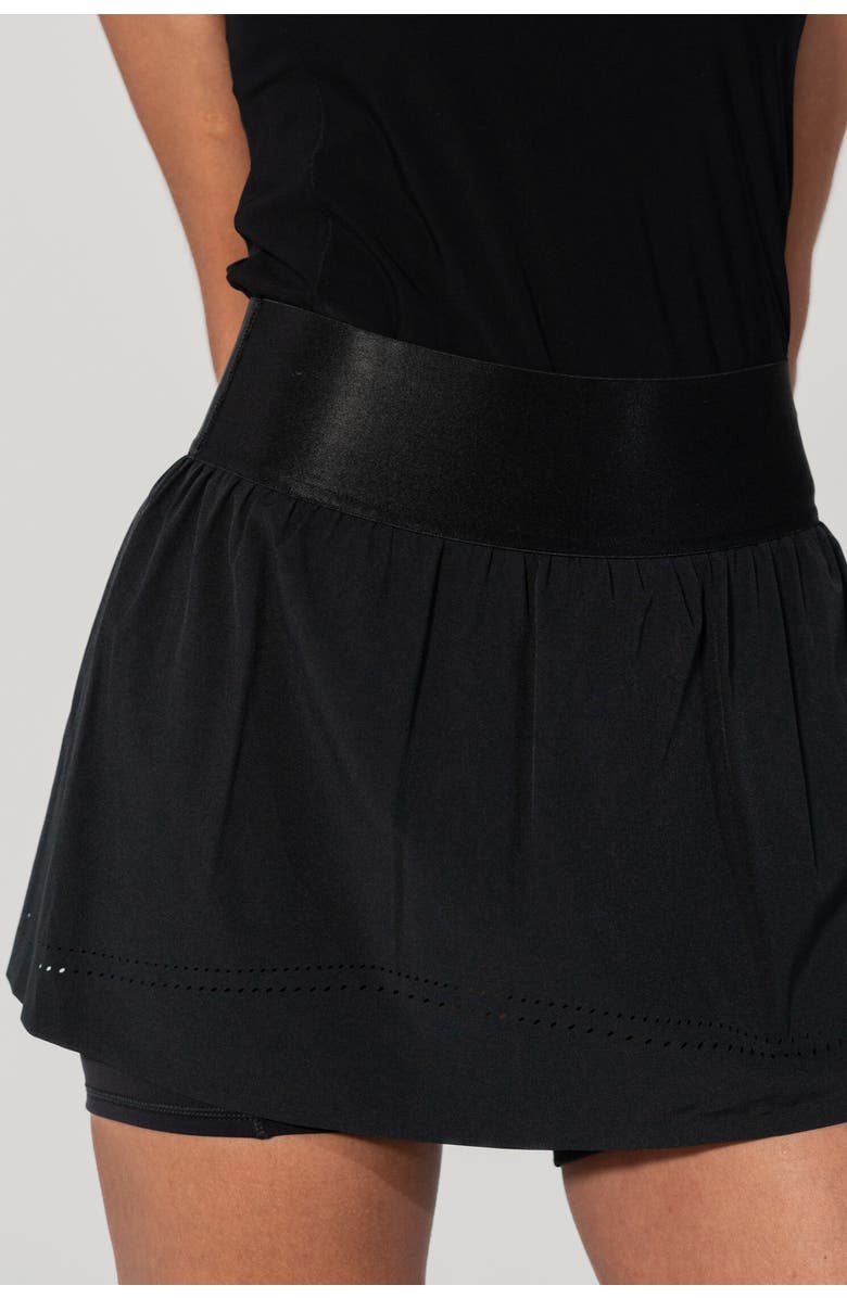 AVI Cross-Court Pickleball Skirt, Alternate, color, Black Beauty