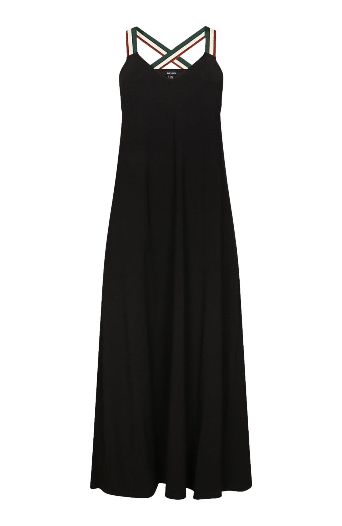 Saint + Sofia Sunset Dress Black (Women) | Nordstrom