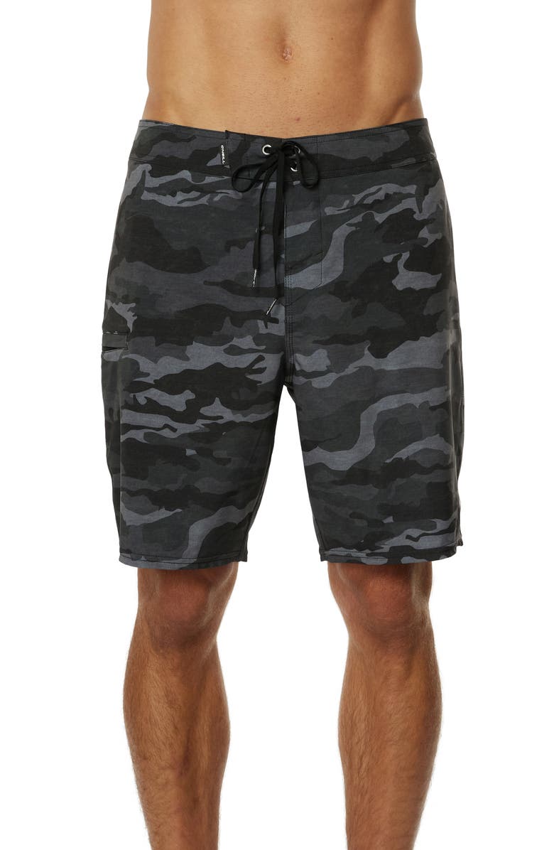 O'Neill Hyperfreak Camo Board Shorts, Main, color, 