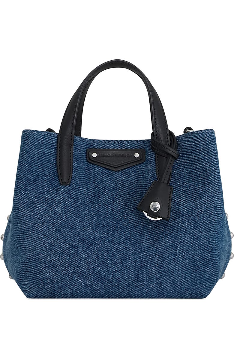Rebecca Minkoff Small Riley Denim Tote, Main, color, Denim