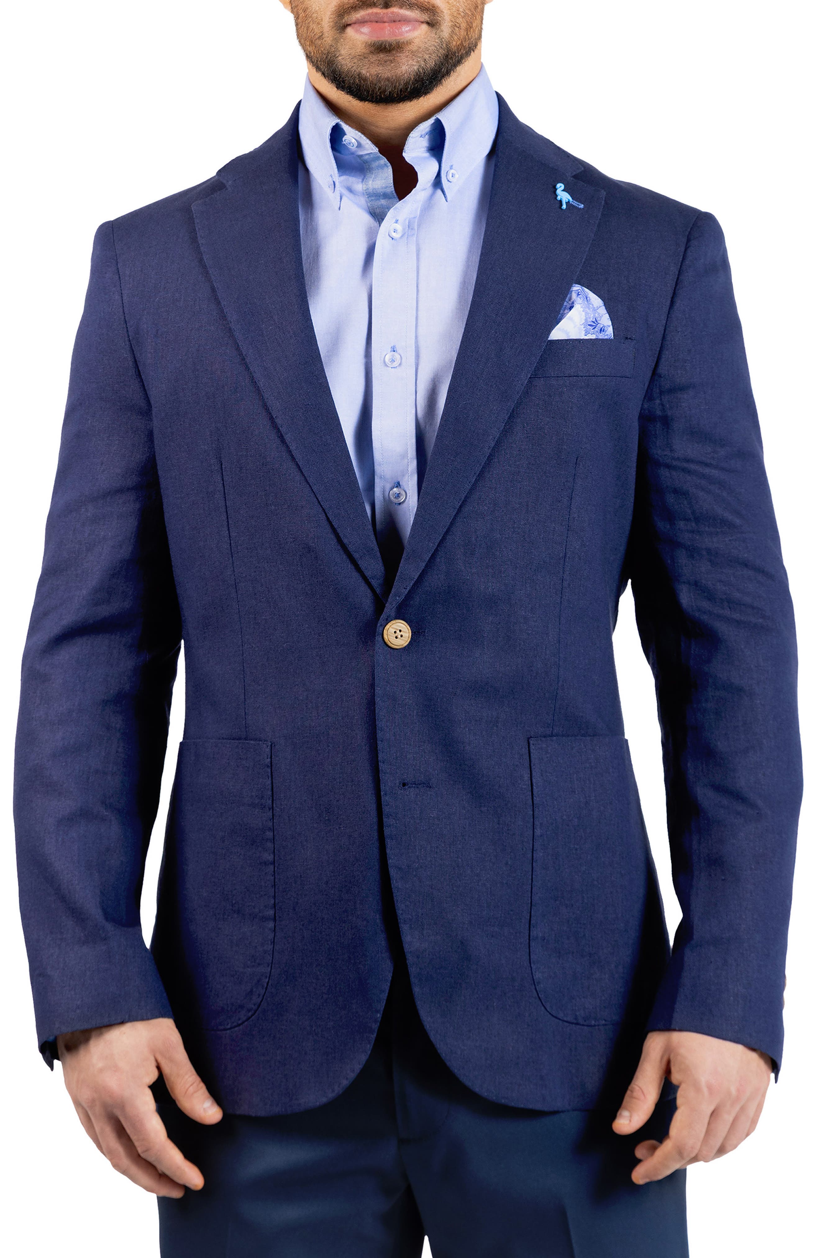 TailorByrd Textured Linen Blend Sport Coat