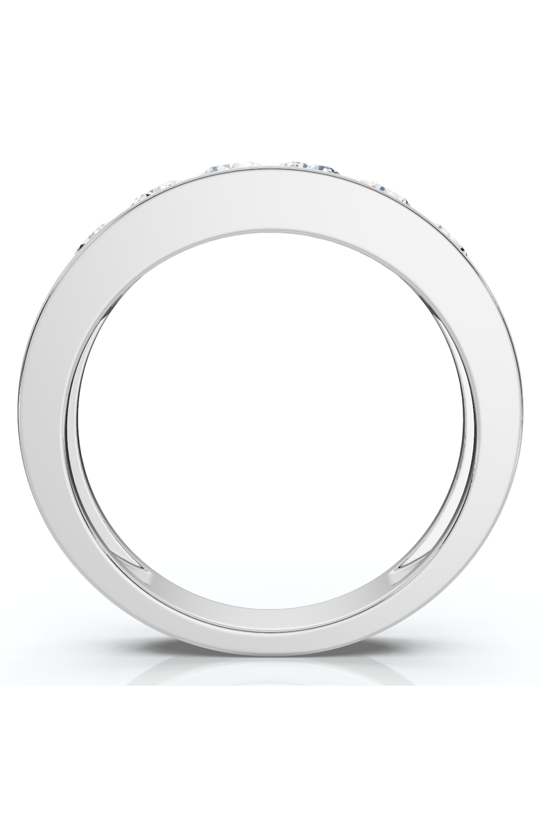 Bliss Diamond 1Ct Diamond Channel Set Polished Wedding Band Mens Ring 14k Gold Lab Grown, Alternate, color, 14K White Gold