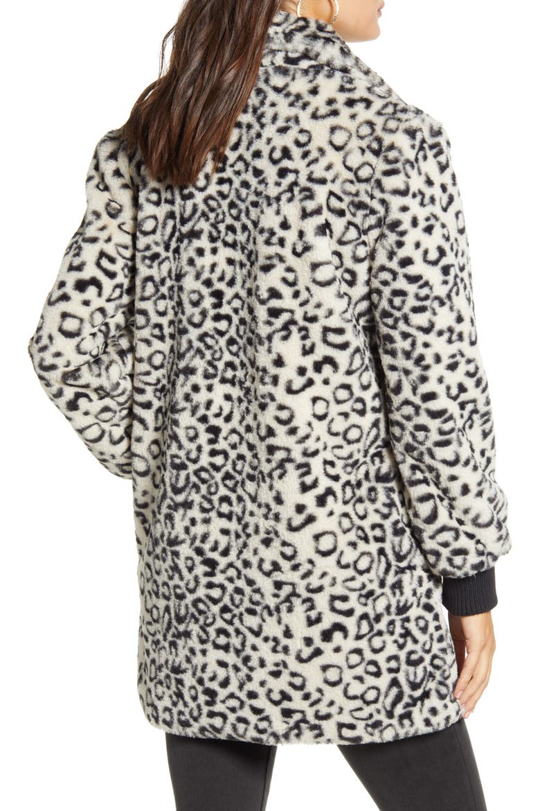 Faux Fur Coat, Alternate, color, IVORY