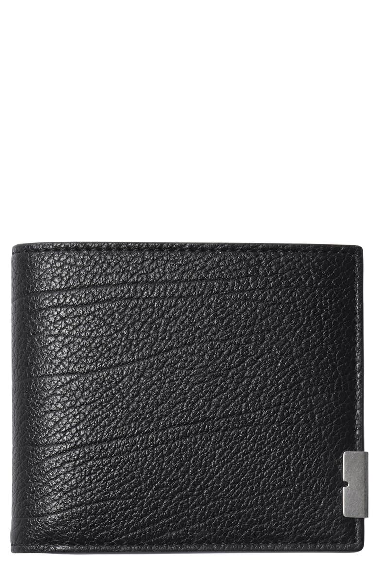 Burberry Leather Bifold Wallet, Main, color,