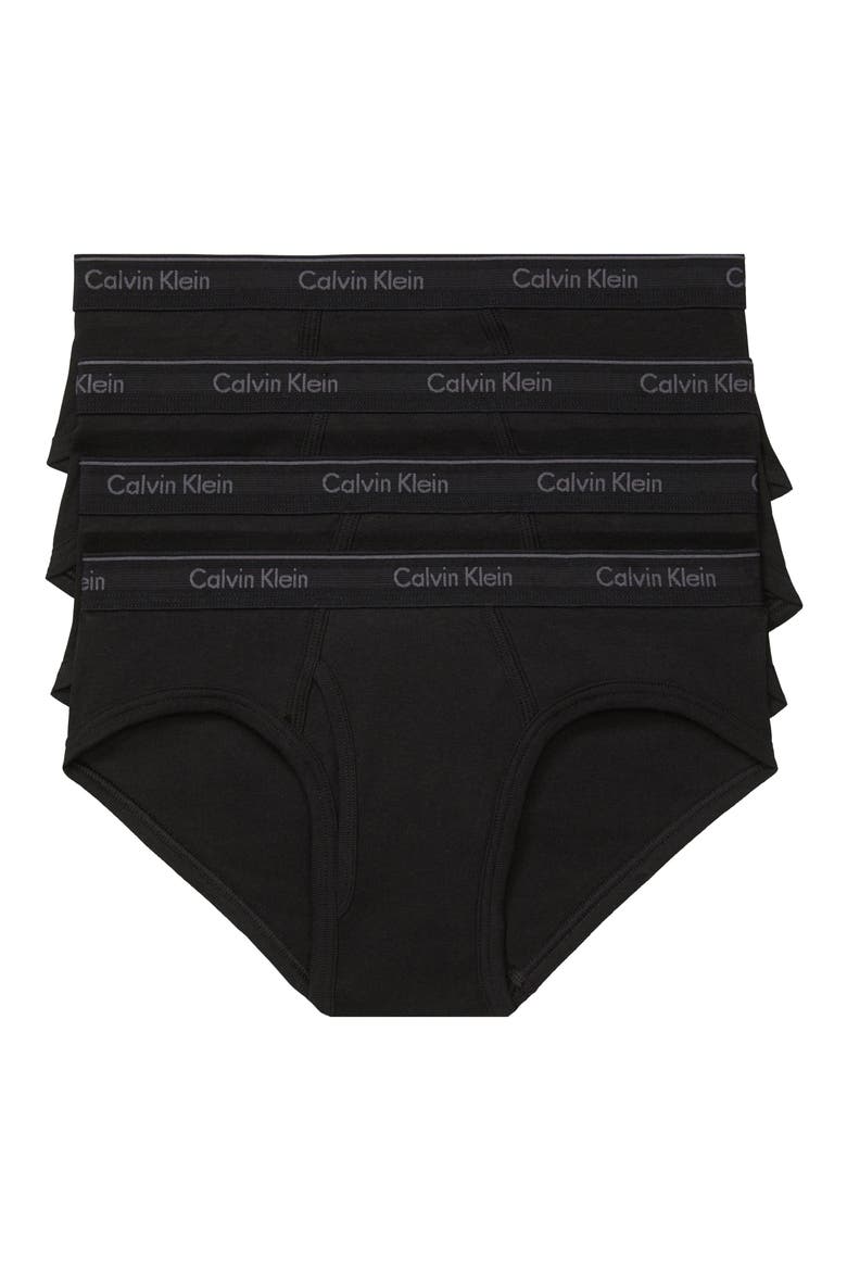 4-Pack Hip Briefs, Main, color, BLACK